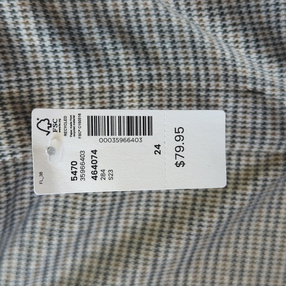 AdditonElle micro houndstooth fitted pant size 24 - Picture 5 of 5